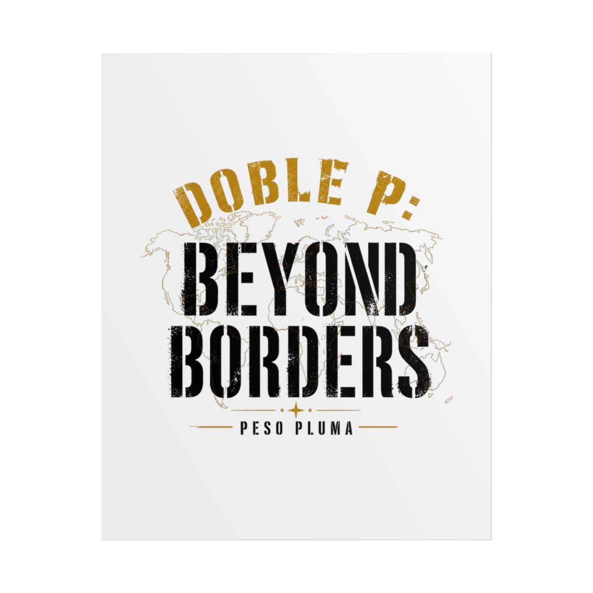 Peso Pluma "Doble P: Beyond Borders" Poster - Official Posters & Wall Art merchandise