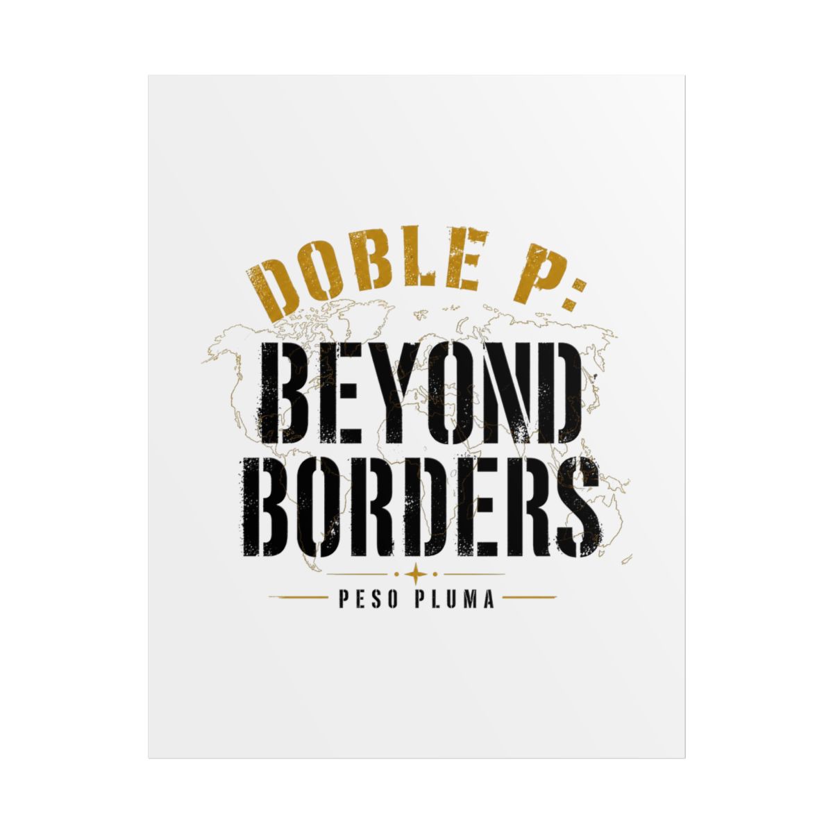 Peso Pluma "Doble P: Beyond Borders" Poster - alternate angle 1, merchandise