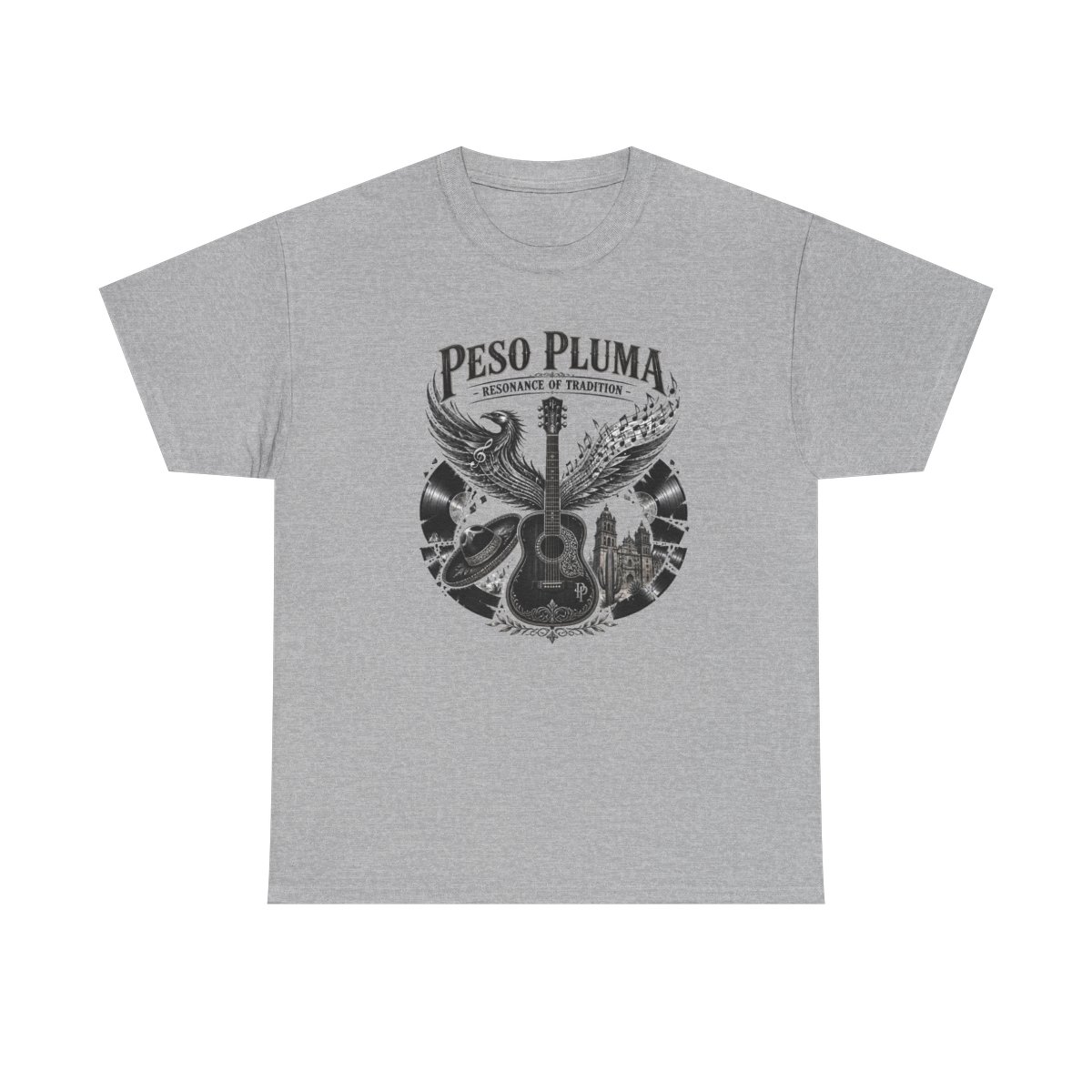 Peso Pluma "Peso Pluma - Resonance of Tradition" Unisex Tee - alternate angle 2, merchandise