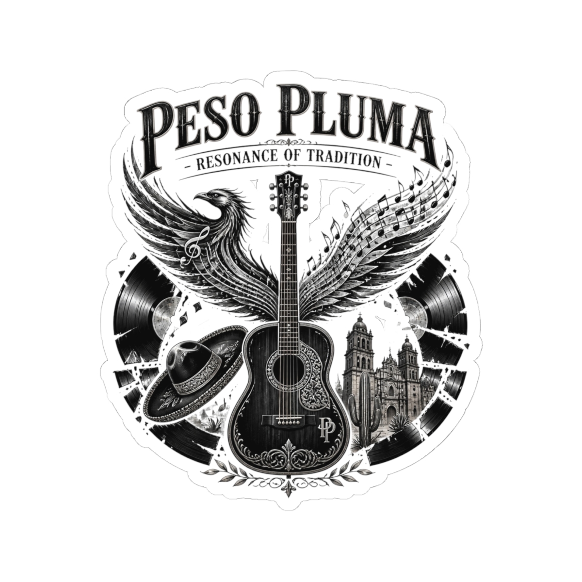 Peso Pluma "Peso Pluma - Resonance of Tradition" Sticker
