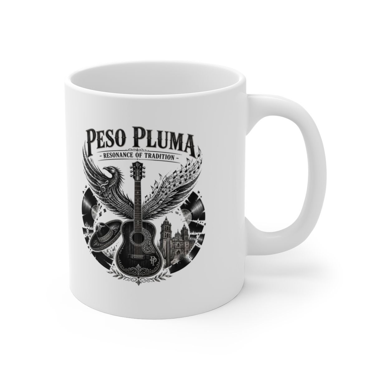 Peso Pluma "Peso Pluma - Resonance of Tradition" White Mug